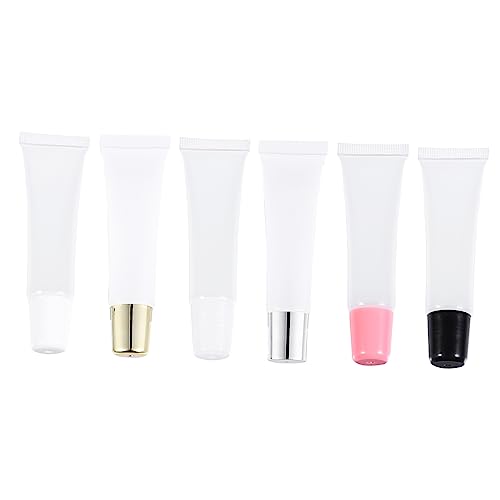 ERINGOGO 1satz Transparente Lip Gloss Tubes Mit Golddeckel Wiederverwendbare Leere Kosmetik-röhrchen Für Lippenpflege Lotion Und Mehr Für -Make-up Und Beauty-anwendungen von ERINGOGO