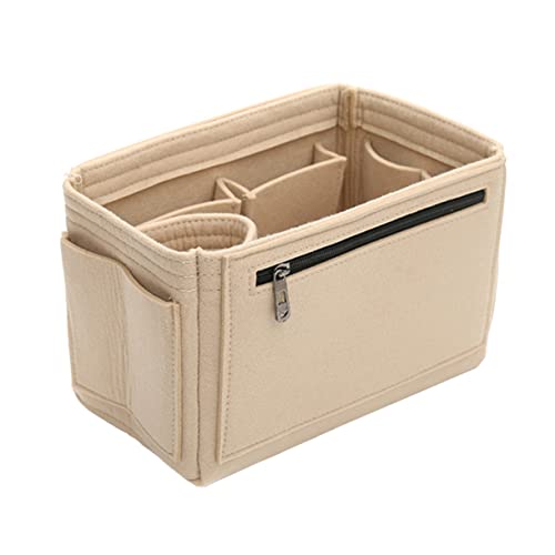 ERINGOGO 1stück Multifunktionale Große Filz Kosmetiktasche Für Damen Stylische Und Geräumige Make-up Tasche Mit Innentasche Für Reisen Und Täglichen Gebrauch Wasserabweisend Und von ERINGOGO
