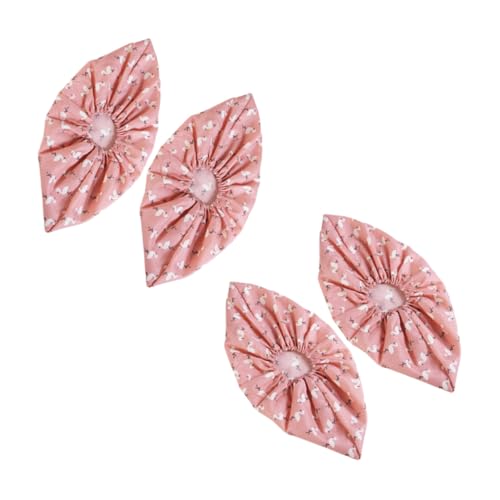 ERINGOGO 2 Paare rutschfeste Füße Mop Pantoffelschuhe Decken Abdeckung Schuhe Frauen Schuhschutz Männer drinnen schuhüberzieher Fußbezüge aus Baumwolle Wiederverwendbare Überschuhe Rosa von ERINGOGO