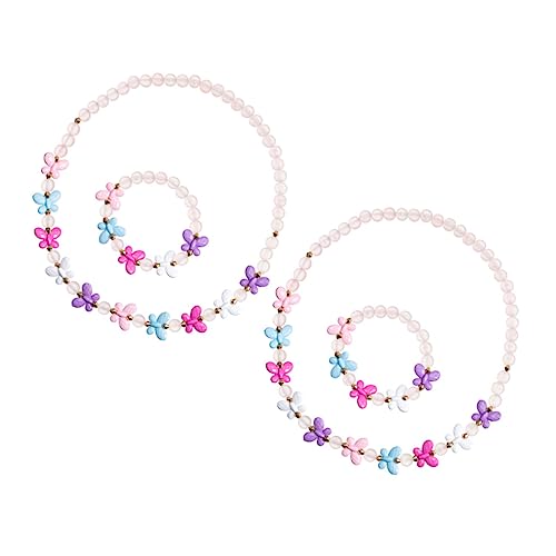 ERINGOGO 2 Sätze Armbänder mit Schmetterlingen Hochwertiges Perlen für Mädchen für Partys und Teile von ERINGOGO