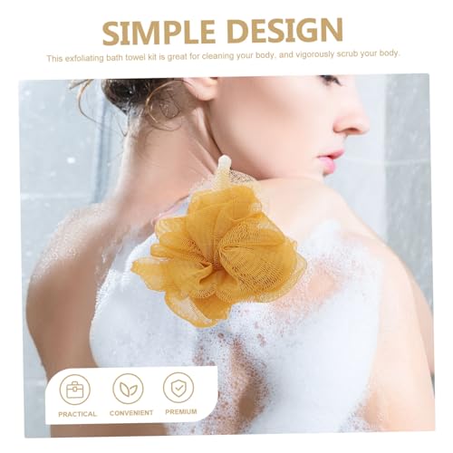 ERINGOGO 2 Sätze Peeling handschuhe und Rücken duschbänder aus Hautfreundlichem Material Schnelltrocknend Weiche Peeling handtücher für Effektive Hautreinigung und Schaum Dusche von ERINGOGO