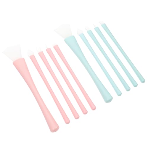 ERINGOGO 2 Sätze Silikon Make up Pinsel Lip Liner Brush Concealer Applikator für Präzises Auftragen von Lippenstift Eyeliner Gesichtsmaske Ergonomisch Hygienisch Vielseitig für Kosmetik von ERINGOGO