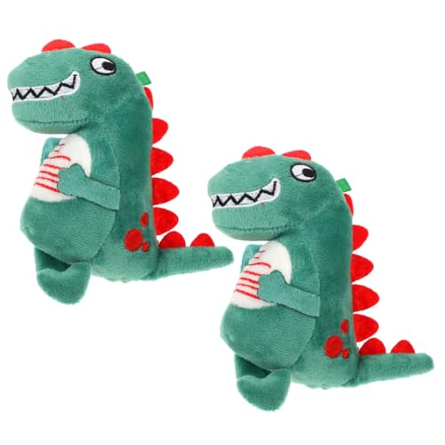 ERINGOGO 2 Stck Plüsch Dinosaurier Schnapparmband Kuschelige Tier Slap Armbänder für Weiche Stoffarmbänder mit Niedlichem Dinosaurier Design Strapazierfähige Partygeschenke für Mädchen von ERINGOGO
