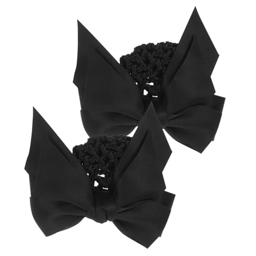 ERINGOGO 2 Stck Teiliges Haarnetz mit Schleifen Clip Eleganter Haarschmuck für Damen Stabiler Haar Bun Deckel Praktisch und Dekorativ für Berufsalltag Wie Krankenschwestern Servicekräfte von ERINGOGO