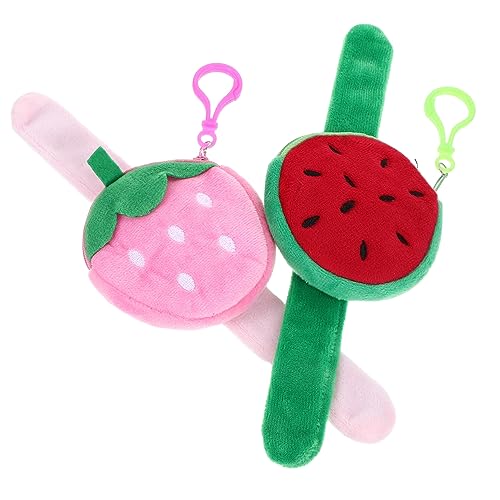 ERINGOGO 2 Stck. Slap Armbänder für Wassermelonen und Erdbeer Design Partygeschenk Spielpreise und Mehr Komfortable Passform Fruchtige Motive für Kreative Diy Projekte von ERINGOGO