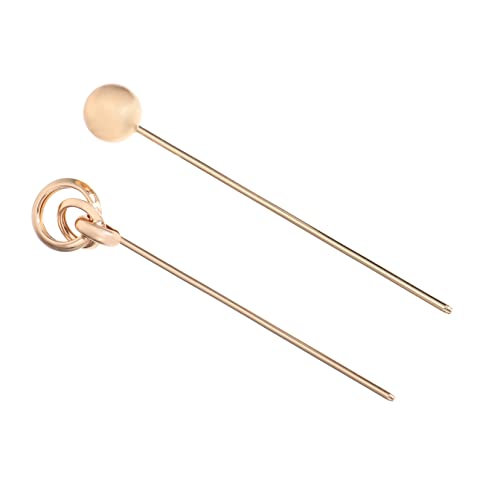 ERINGOGO 2 Stück Aluminium Haarnadeln Vintage Haarstäbchen Chinesischer Haarschmuck für Frauen Haarstäbchen zum Festlichen Styling und Alltag Langlebig und Farbbeständig von ERINGOGO
