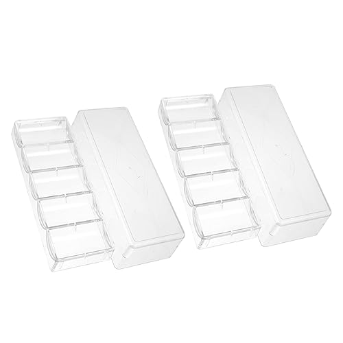 ERINGOGO 2 Stück Chip Box Würfeltablett Spielkarten Geldbörse Poker Tabletts Kartenhalter Inkohärente Karte Tarotkarten Tarot Deck Transparent von ERINGOGO