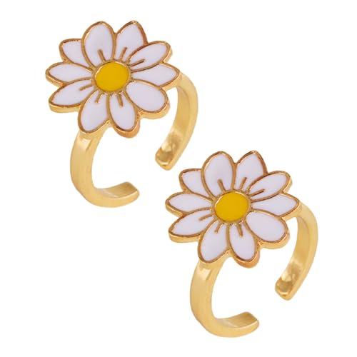 ERINGOGO 2 Stück Fidget Ring Stressabbau Ring mit Drehfunktion Offenes Design Beruhigungsring für Erwachsene Leicht und Tragbar Kreatives Schmuckstück von ERINGOGO