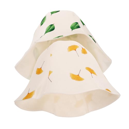 ERINGOGO 2 Stück Filz Saunahüte mit Einzigartigem Print Hitzebeständig und Wasserabsorbierend für Damen und Herren Langlebiges Material Perfektes Saunazubehör für Haar Hautschutz von ERINGOGO