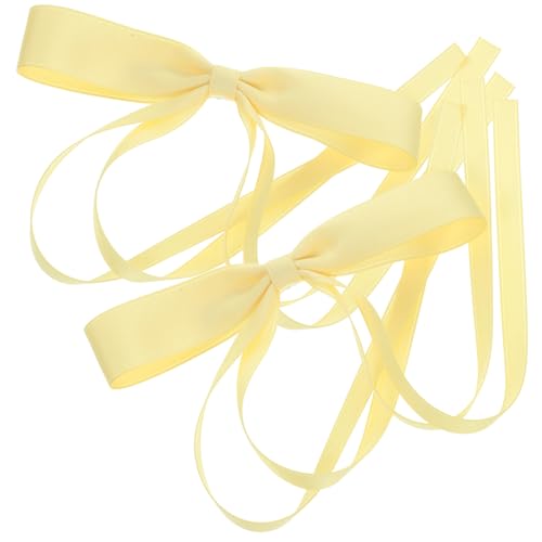 ERINGOGO 2 Stück Große Haarschleifen Clips aus Doppellagiger Spitze Leichte Haarspangen für Damen und Mädchen Haarschleife für Hochzeit Geburtstag Festliche Anlässe von ERINGOGO