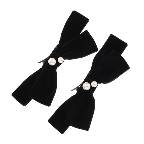 ERINGOGO 2 Stück Große Haarschleifen Haarspangen Damen Samtige Schleifen Haarklammern Weich Flexibel Leicht für Ponytail und Flechtfrisuren Modische Haar accessoires für Alltag und von ERINGOGO
