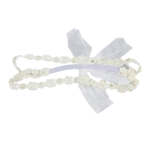 ERINGOGO 2 Stück Haarband Elastisches Spitzen Stirnband Blumenmotiv Sanft Kopfbedeckung für Neugeborene und Kleinkinder Farblich Sortiert Haarschmuck Accessoire für Mädchen Zufällige Farbe von ERINGOGO