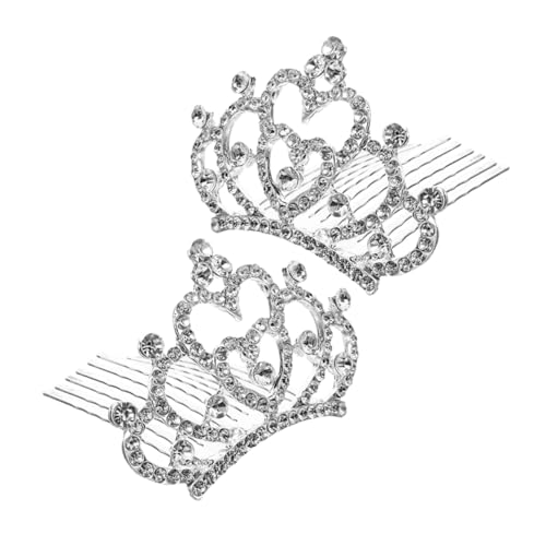ERINGOGO 2 Stück Haarkamm mit Funkelnden Strasssteinen Tiara für Tanz und Party Sicher und Leicht zur Kopfhaut für Mädchen Bühnenauftritte von ERINGOGO