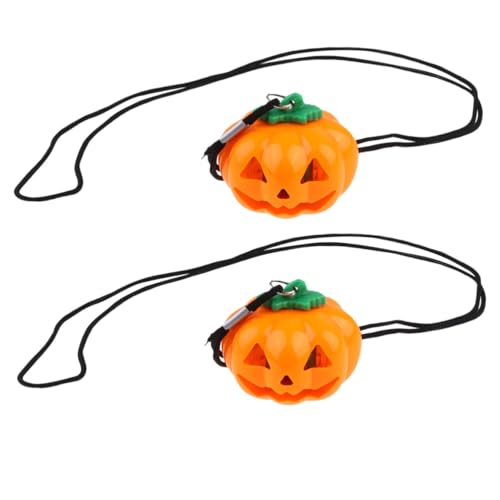 ERINGOGO 2 Stück Halloween Halskette mit Kürbisanhänger Langlebige Party Schmuck Accessoires für Damen und Festlichkeiten zur Kostümierung und Alltagsdekoration ERINGOGO 2 Stück Halloween Halskette mit Kürbisanhänger Langlebige Party Schmuck Accessoires für Damen und Festlichkeiten zur Kostümierung und Alltagsdekoration von ERINGOGO