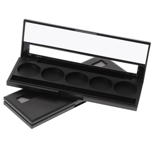 ERINGOGO 2 Stück Lidschatten Unterverpackungskoffer Fächer Rechteckig mit Sichtfenster Leere Lidschattenpalette für Kompaktes Make Up Aufbewahrung und Vielseitige Kosmetikorganizer von ERINGOGO