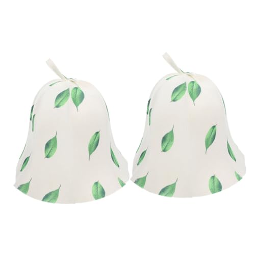 ERINGOGO 2stücke Atmungsaktive Filzkappen Für Damen Wiederverwendbare Sauna-hüte Aus Hochwertigem Filz Für Sauna Und Dampfbad Schützt Haare Und Kopfhaut Vor Hitze von ERINGOGO