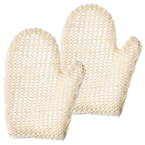ERINGOGO 2 Stück Sisal-badetuch Peeling-handschuhe Für Sanftes Peeling Peeling-handschuh Für Spa Und Dusche von ERINGOGO