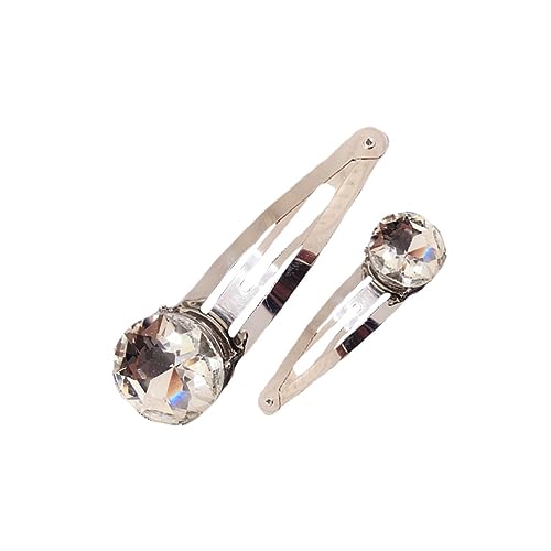 ERINGOGO 2 Stück Strass haarspangen Modische Haarklammern mit Funkelnden Kristallen Langlebige Legierung Elegant für Damen Vielseitiger Haarschmuck für Alltag und Festliche Anlässe von ERINGOGO
