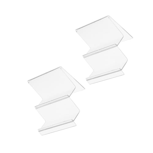ERINGOGO 2 Stück Teiliges Acryl Wallet Display Doppellagige Transparente Tischständer Stabile Aufbewahrung für Geldbörsen Schmuck und Brillen Langlebiges Material Stilvolles Design von ERINGOGO