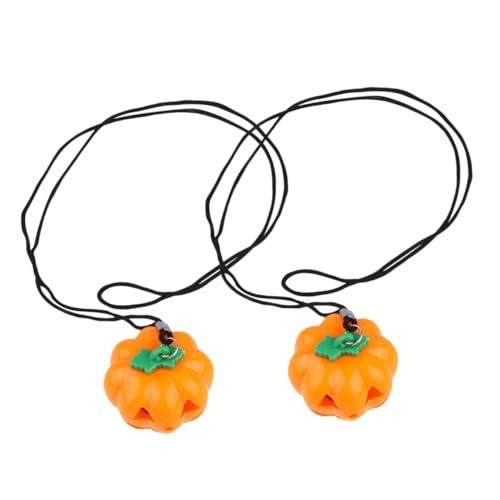 ERINGOGO 2 Stück Teiliges Halloween Schmuckset Anhänger Kürbis Halskette Lustig Dekorativ Party Festival Zubehör für Damen und Herren von ERINGOGO