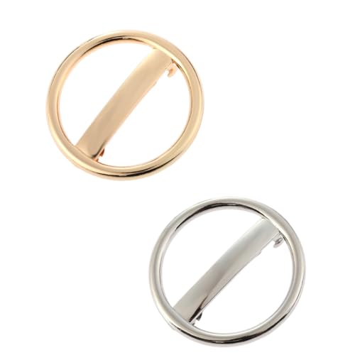 ERINGOGO 2 Stück Teiliges Modische Metall haarspangen mit Geometrischem Kreisdesign Langlebige Damen haarschmuck Französischer Stil Geeignet für Alltag und Besondere Anlässe von ERINGOGO