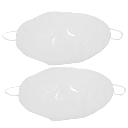 ERINGOGO 2 Stück Wiederverwendbare Gesichtsmaskentücher aus Doppellagigem Korallfleece Hohe Feuchtigkeitsaufnahme Pflegendes Beauty Gesichtstuch für Frauen Kompakt und Einfach zu Reinigen von ERINGOGO