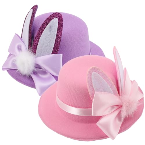 ERINGOGO 2stücke -hut-förmige Haarklammern Für Junge Mädchen Kreative Haarspangen Für Mädchen Für Festliche Anlässe Und Osterfeiern Mit Niedlichem Hasenohren-design Tiefem von ERINGOGO