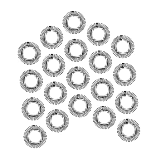 ERINGOGO 20stücke Elastische Haarkamm-stirnbänder Dehnbare Flexible Clips Mit Unsichtbaren Runden Kämme Aus Abs Täglichen Gebrauch Bei Frauen von ERINGOGO