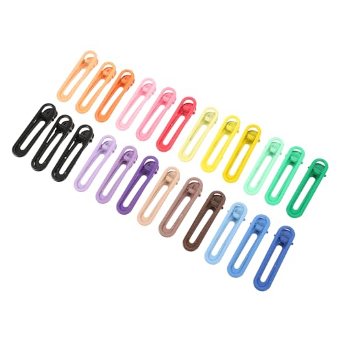 ERINGOGO 24 Stück Teiliges Haarklammer für Mädchen Bunte Ovale Haarspangen mit Rutschfestem Design Langlebig und Vielseitig für Alltag Party Weihnachten Halloween und DIY Frisuren von ERINGOGO