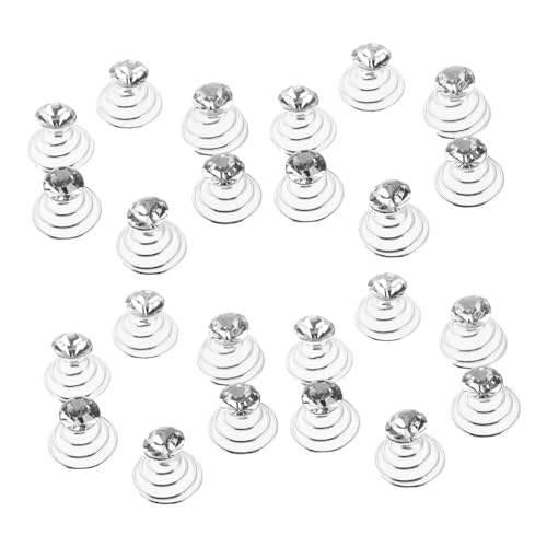 ERINGOGO 24 Stück Teiliges Spiral Haarnadeln mit Strasssteinen Silberne Braut Haarschmuck für Hochzeit Langlebige Haarklammern Einfach zu Befestigen Geeignet für Brautfrisuren und Partys von ERINGOGO