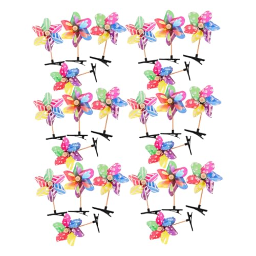 ERINGOGO 25stücke Windmühlen-haarspangen Für Mädchen Haar Clips Mit Windmühlen-design Haarschmuck Für Kleine Mädchen Für Outdoor-aktivitäten Und Geburtstagsfeiern von ERINGOGO