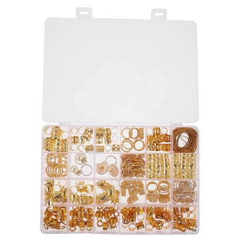ERINGOGO 257stücke Teiliges Dreadlocks Cuffs Mit Goldenen Haarperlen Und Haarschmuck Für Zöpfe Für Partys Und Festivals Wiederverwendbar Und Dekorativ von ERINGOGO
