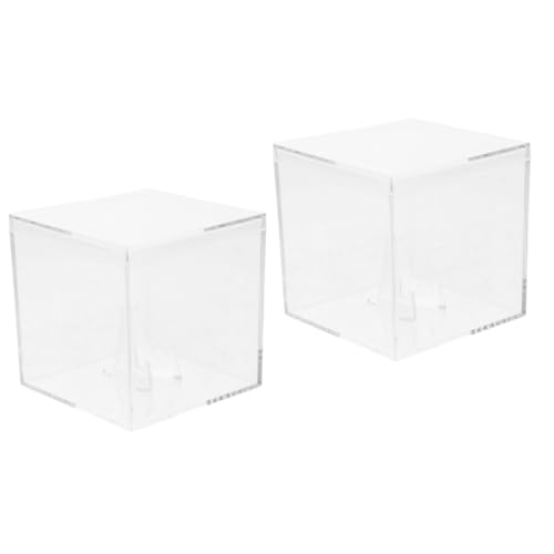 ERINGOGO 2stücke Acryl Gitarren-plektren Aufbewahrungsbox Transparente Plectrum-Organizer Für Gitarrenspieler Langlebig Und Stabil Schützt Picks Vor Kratzern Und Vibrationen Für von ERINGOGO