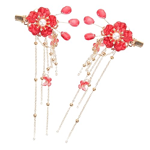 ERINGOGO 2stücke Blumen Haarspangen Mit Quaste Haarnadeln Für Frauen Haarschmuck Vintage Haaraufbewahrung Für Teen Mädchen Party Hochzeit Geburtstag Zubehör von ERINGOGO