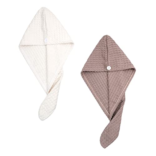 ERINGOGO 2stücke Haarhandtuch Nasses Trocknen Wasserabsorbierende Duschhauben Haar Wrap Handtücher Hüte Trockenhaarkappen Verpackung Caps Absorption ERINGOGO 2stücke Haarhandtuch Nasses Trocknen Wasserabsorbierende Duschhauben Haar Wrap Handtücher Hüte Trockenhaarkappen Verpackung Caps Absorption von ERINGOGO
