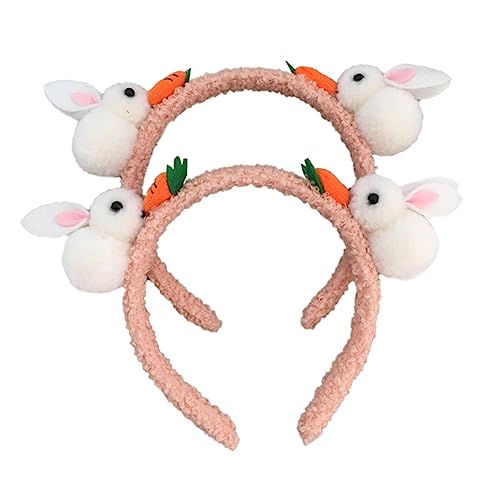 ERINGOGO Kinder Hasen Haarband 2 Stück Karotten Design Weiches Material für Ostern und Festivals Lustiger Kopfschmuck für Mädchen von ERINGOGO