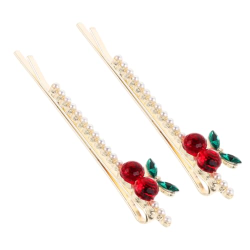 ERINGOGO 2stücke Haarspangen Mit Strass Obst Haarnadeln Für Damen Vielseitig Einsetzbar Für Alltag Und Feiern Dekorative Haarclips von ERINGOGO