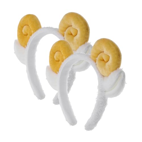 ERINGOGO 2stücke Schafsohren Stirnband Haarband Mit Schafen Stil Cartoon Party Kopfschmuck Für Erwachsene Und Bezauberndes Stirnband Mit Schafsohren Für Cosplay Und Festivals von ERINGOGO