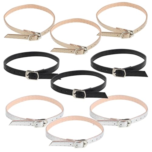 ERINGOGO 3 Paare Damen High Heels Schuhriemen aus Echtmaterial Rutsch Verstellbar Abnehmbar für Sandalen und Knöchelriemen Gold Silber Schwarz Zubehör ERINGOGO 3 Paare Damen High Heels Schuhriemen aus Echtmaterial Rutsch Verstellbar Abnehmbar für Sandalen und Knöchelriemen Gold Silber Schwarz Zubehör von ERINGOGO