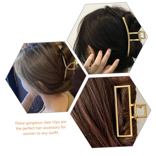 ERINGOGO 3 Stück Extra Große Haarklammern aus Langlebiger Legierung Fester Griff für Dickes Haar Handpolierte Haarklammern für Frauen Modisches Haarschmuck accessoire für Voluminöse von ERINGOGO