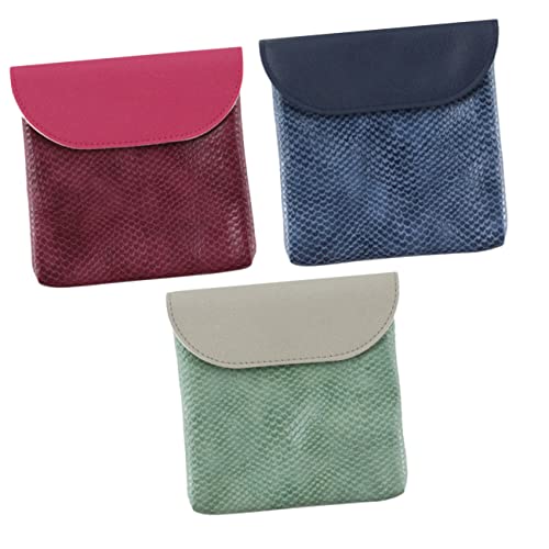ERINGOGO 3stücke Damenhygiene-Halter Mit Knopf Pu-periodentasche Tragbare Aufbewahrungstasche Für Damenbinden Kompakter Tamponhalter Wiederverwendbare Hygieneaufbewahrungshalter ERINGOGO 3stücke Damenhygiene-Halter Mit Knopf Pu-periodentasche Tragbare Aufbewahrungstasche Für Damenbinden Kompakter Tamponhalter Wiederverwendbare Hygieneaufbewahrungshalter von ERINGOGO