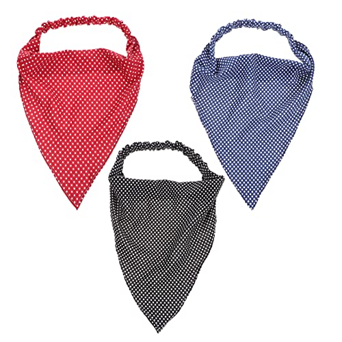 ERINGOGO 3 Stück Dreiecks Stirnband Für Frauen Kopftücher Mit Festen Clips Atmungsaktiv Und Schweißabsorbierend Für Yoga Und Fitness von ERINGOGO