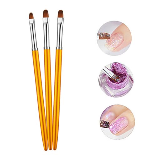 ERINGOGO 3 Stück Nail Art Pen Teiliges Runde Spitze Details Malerei Nageldekoration Werkzeug Leicht Tragbar für DIY Maniküre Mädchen Damen von ERINGOGO
