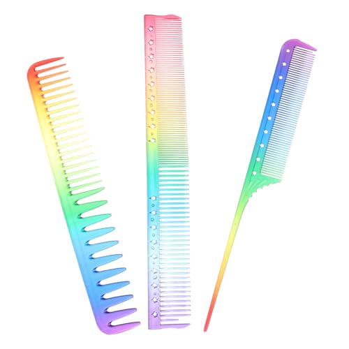 ERINGOGO 3 Stück Professionelles Teiliges Haarkamm Antistatisch Leicht Tragbar Für Friseur Und Haarstyling Damen Mädchen von ERINGOGO