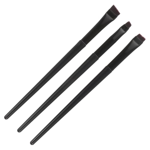ERINGOGO 3 Stück Teiliges Eyeliner Augenbrauenpinsel- Dünne Flache und Schräg Geschnittene Präzisions-make-up-pinsel aus Robustem Kunststoff für Einfaches Präzises Augen-make-up für von ERINGOGO