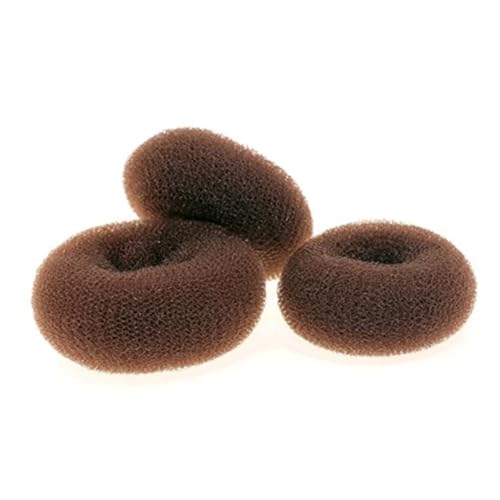 ERINGOGO 3 Stück Teiliges Haardutt Donut Bun Maker in Kaffee S Haarstyling Tool für Ballerina Dutts Schonend Geruchsfrei Vielseitig für Damen und Schnelle Hochsteckfrisuren von ERINGOGO