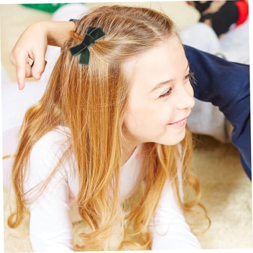 ERINGOGO 3 Stück Teiliges Haarschleifen Mädchen Farbverlaufendes Samtiges Schleifen haarspangen Sichere Clips mit Festem Griff Dekorativer Haarschmuck für Alltag Party Kostüm und von ERINGOGO
