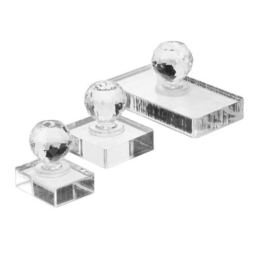 ERINGOGO 3 Stück Teiliges Highlighter Pressing Tool für Make Up Kosmetik Multifunktionaler Lidschatten und Stamper Tragbares DIY Presswerkzeug für Gleichmäßiges Puderdruck Leicht und von ERINGOGO