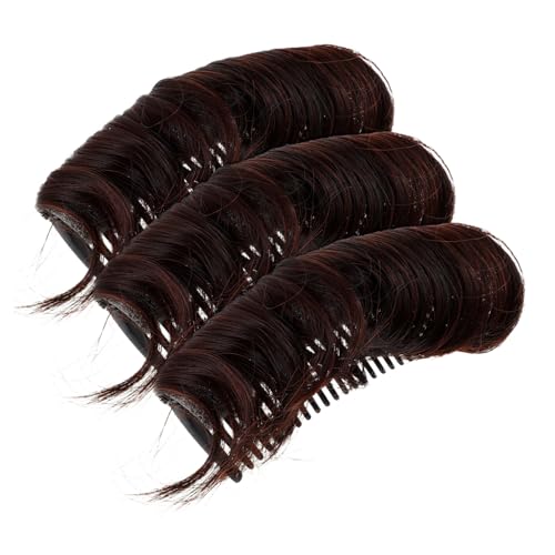 ERINGOGO 3 Stück Unsichtbares Haarpolster Haarknoten Volumenpad für Hohen Scheitel und Natürlichen Look Haarvolumen base für Mehr Fülle Am Hinterkopf Styling insert für Frauen und Mädchen von ERINGOGO