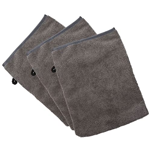 ERINGOGO 3 Stück Wiederverwendbare Gesichtsreinigungs Handschuhe Set aus Mikrofasern Sanfte Makeup Entferner für Zuhause und Unterwegs für Hautpflege und Schwarz von ERINGOGO